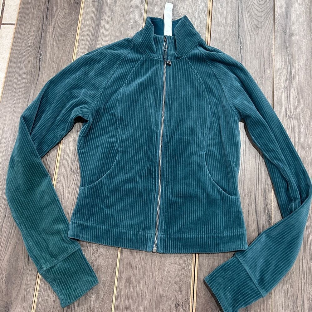 Lululemon Scuba Ribbed Track Jacket Velvet